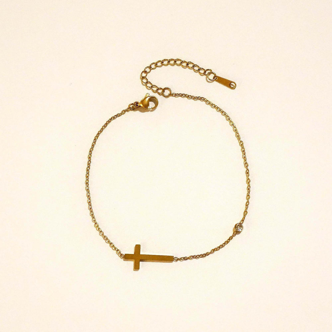 Faith Cross Crystal Bracelet