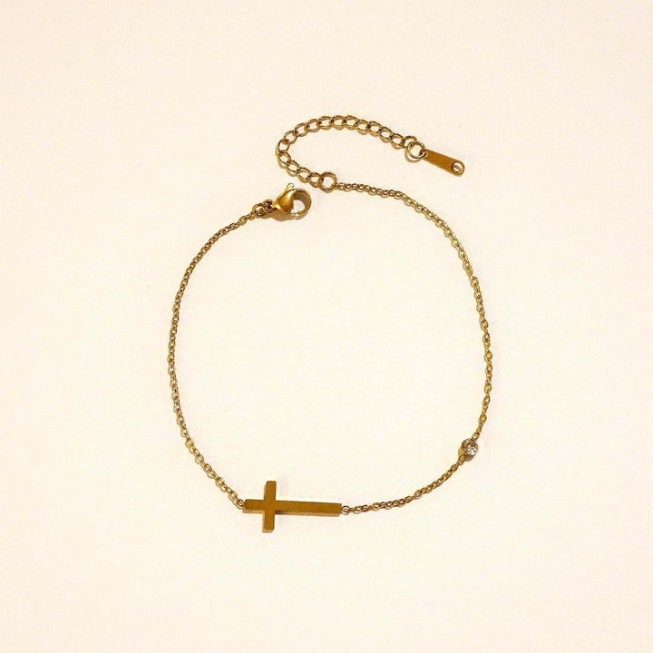 Faith Cross Crystal Bracelet