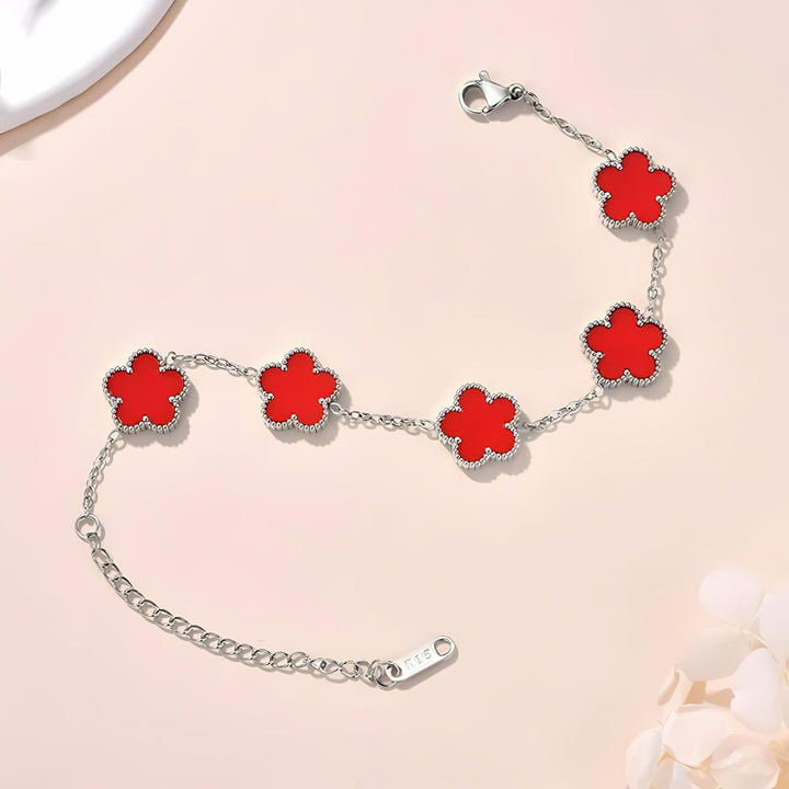 Five Leaf Multi Clover Bracelet