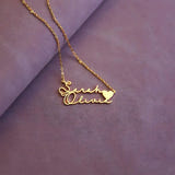 Personalised Emily Heart Name Necklace