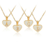 Personalised Alora Heart Initial Necklace