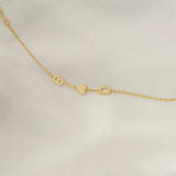 Personalised Heidi Heart Initial Bracelet