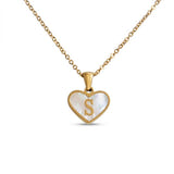 Personalised Alora Heart Initial Necklace