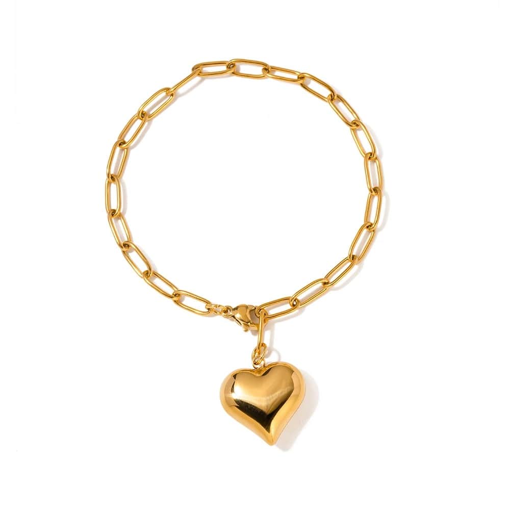 Ura Heart Chain Bracelet