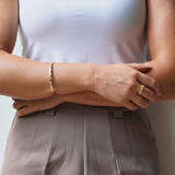 Ella Diamond Solid Bangle