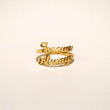 Personalised Jasmine Name Ring