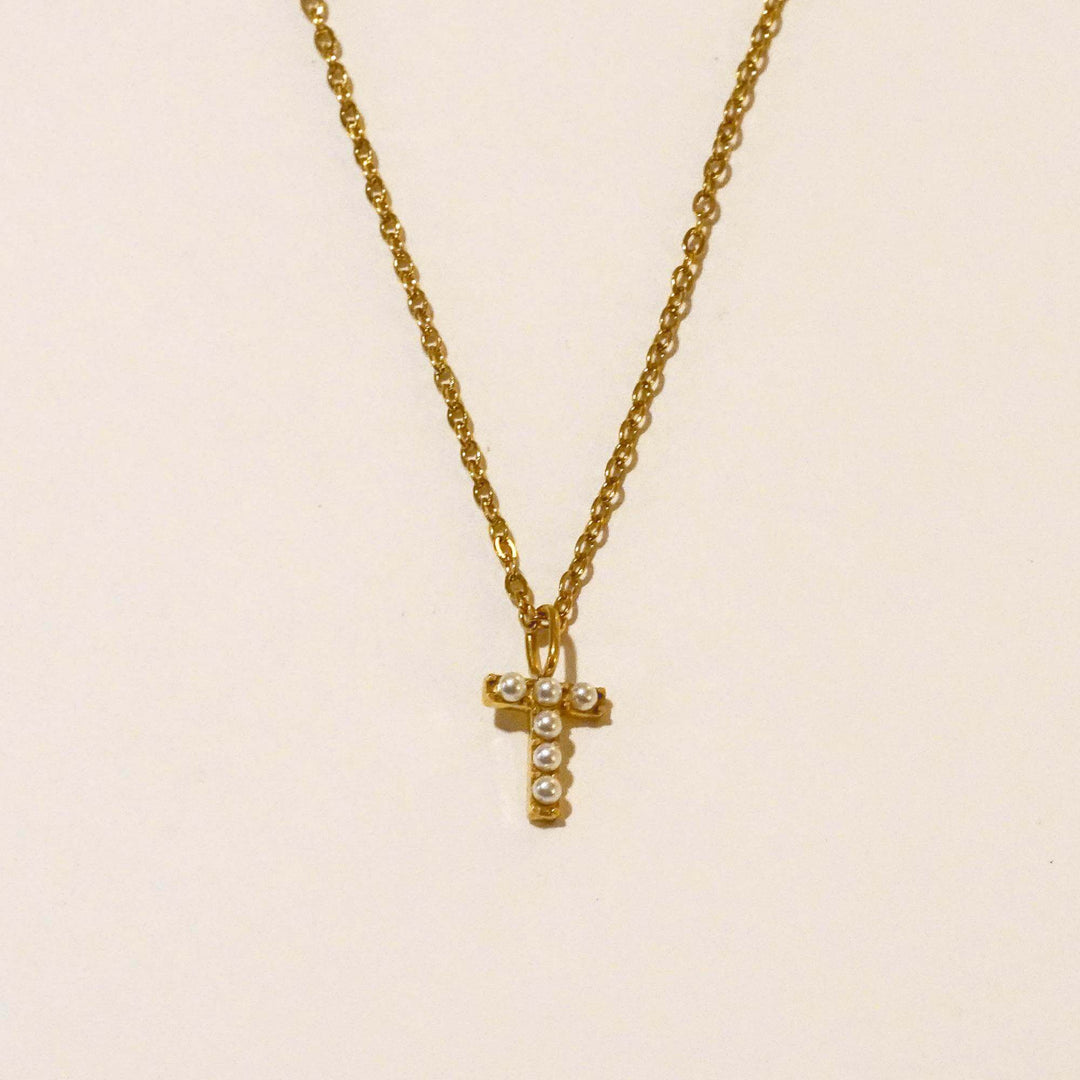 Personalised Mila Pearl Initial Necklace