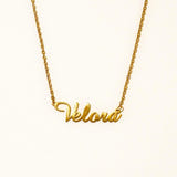 Personalised Ruby Name Necklace