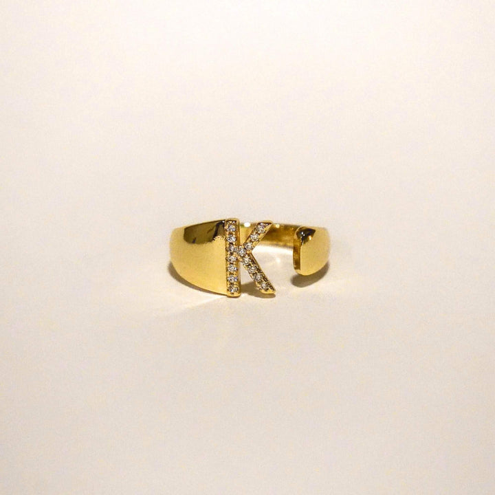 Personalised Claire Initial Ring