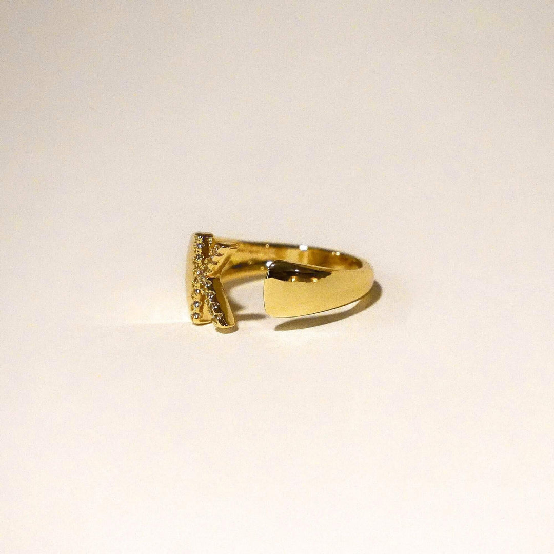 Personalised Claire Initial Ring