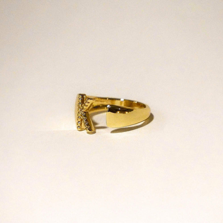 Personalised Claire Initial Ring