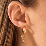 Personalised Jess Hoop Name Earrings